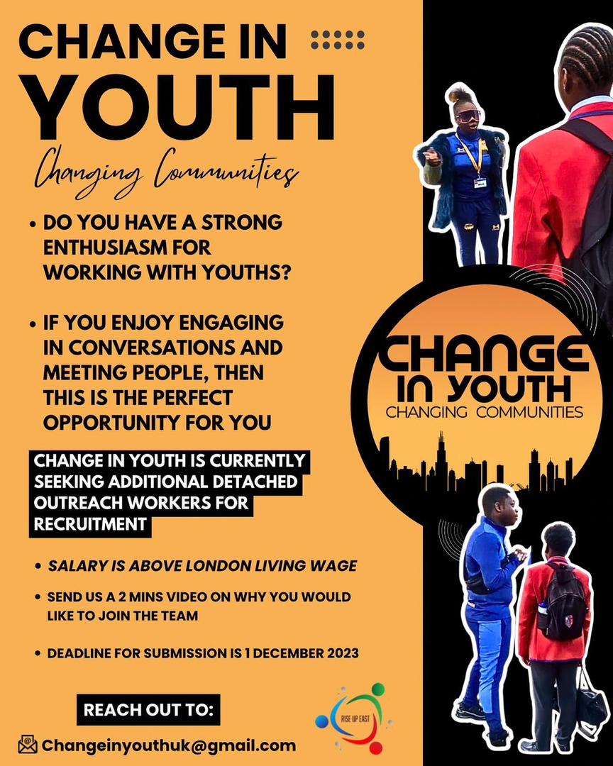 Detached Outreach Worker Recruitment (Change in Youth)